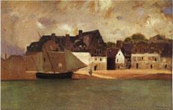 Odilon Redon Breton Port oil painting image